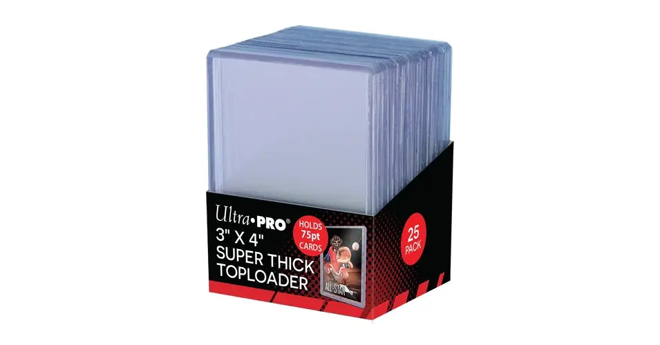 Újdonság Ultra Pro 3" x 4" Super Thick TOPLOADER 75PT