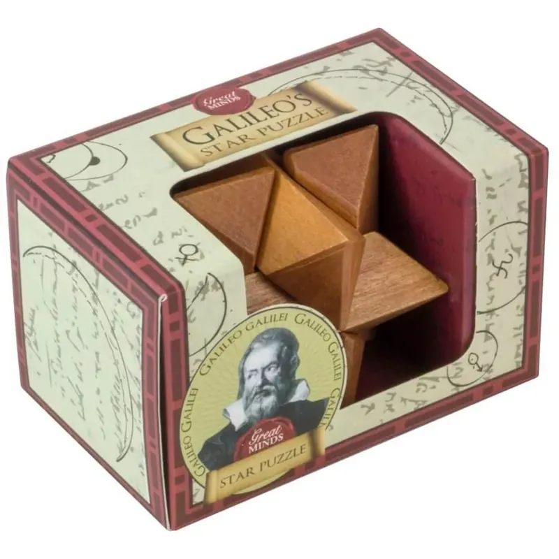 Nagy Elmék - Galileo Csillag mini Professor Puzzle ördöglakat Árengedmény