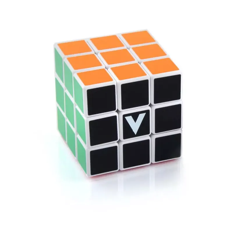 V-CUBE 3x3 versenykocka - fehér alapszín, egyenes Akció