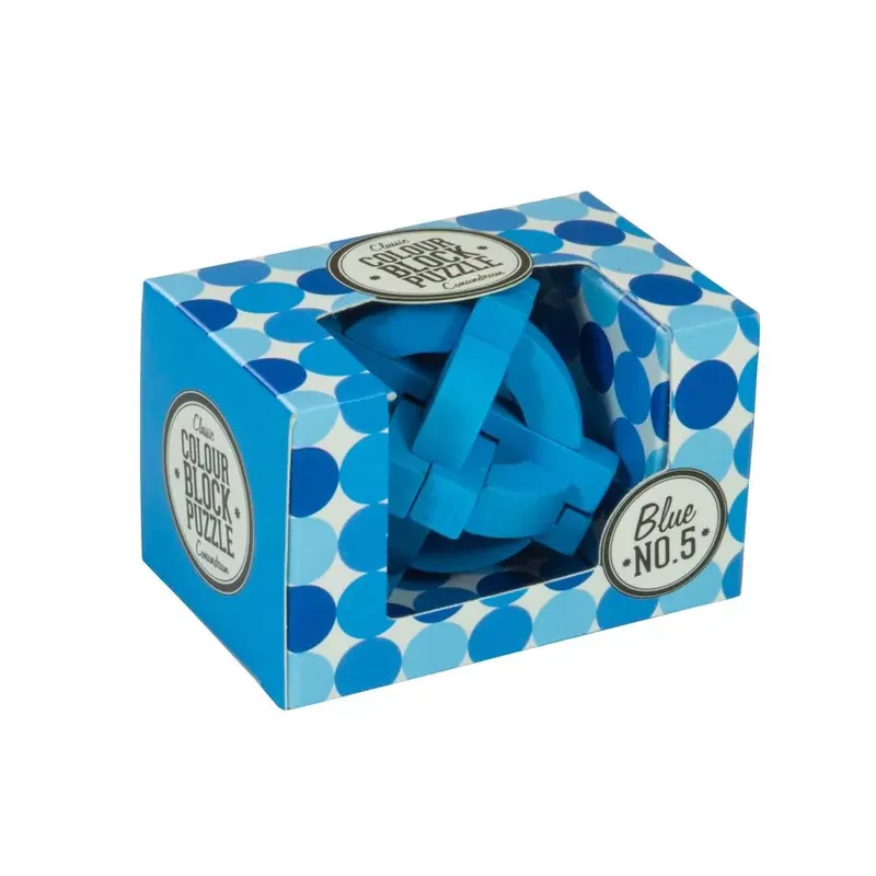 Olcsóbb PP színes blokk puzzle, kék - Ördöglakatok