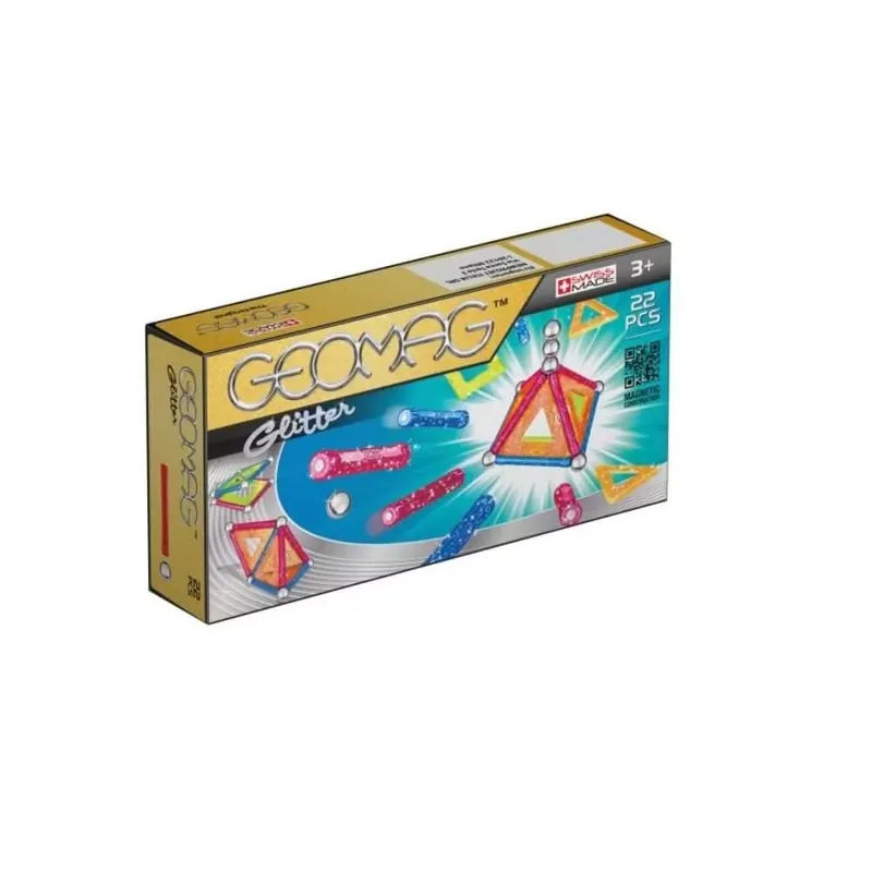 Újdonság Geomag mágneses építőjáték - Panelek csillogó, 22 db-os