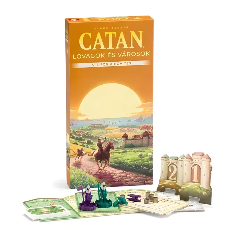 Vedd meg online Catan - Lovagok és Városok társasjáték kieg. 5-6 főre