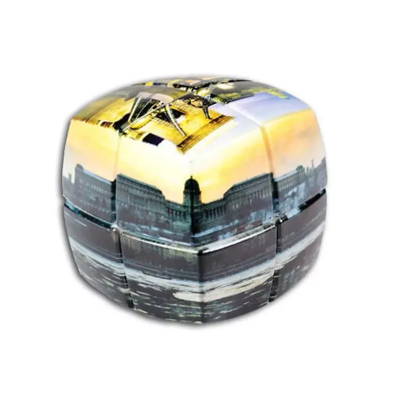 V-Cube 2x2 versenykocka-lekerekített forma, Hungary minta (matrica nélküli) Szuper akció