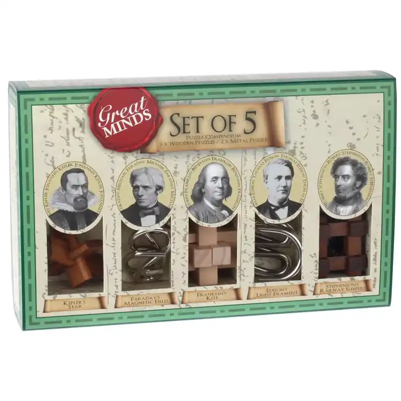 Vedd meg most Nagy Elmék Professor Puzzle 5db-os ördöglakat szett