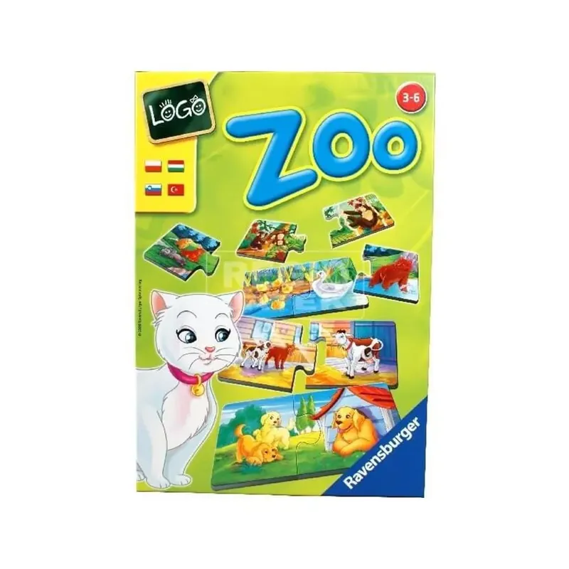 Exkluzív ajánlat Ravensburger Logo Zoo Állatok és kölykeik társasjáték