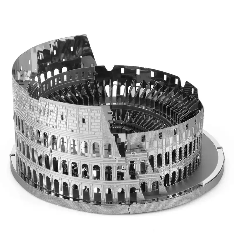Metal Earth ICONX Római Kolosszeum - nagyméretű lézervágott acél makettező szett Különleges ajánlat
