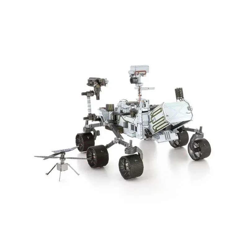 Prémium Metal Earth Mars Rover Perseverance & Ingenuity Helicopter - lézervágott acél makettező szett