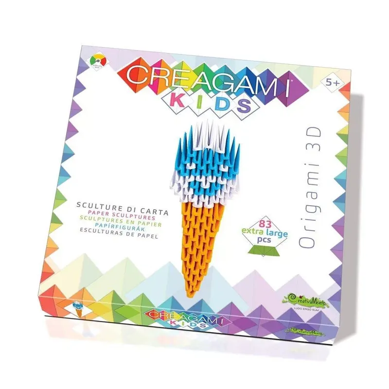 Biztonságos fizetés Creagami Kids-3D origami készlet, Fagyi