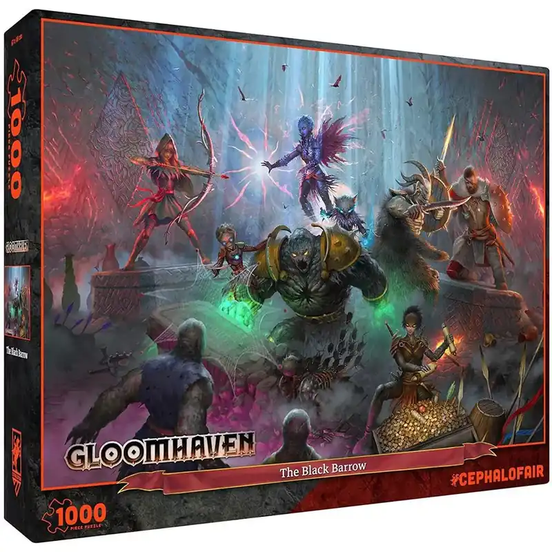 Gloomhaven –The Black Barrow, 1000 db-os puzzle Gyors kiszállítás