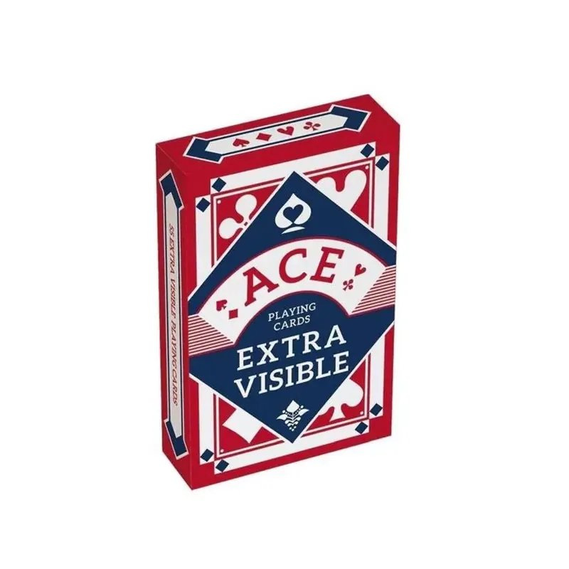 ACE EXTRA NAGY index römi kártya piros hátlappal linen finnish kártyakarton Olcsó