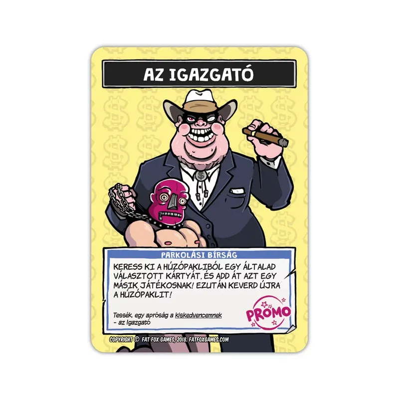 Fogda szappant! - Az igazgató promókártya Végkiárusítás