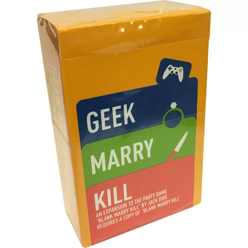 Azonnali szállítás Blank Marry Kill társasjáték, Geek kiegészítő, angol nyelvű