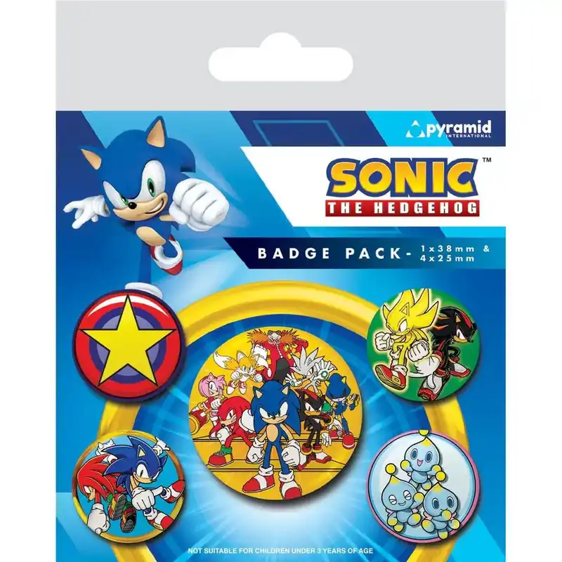 Sonic the Hedgehog (Speed Team) kitűző szett Újdonság