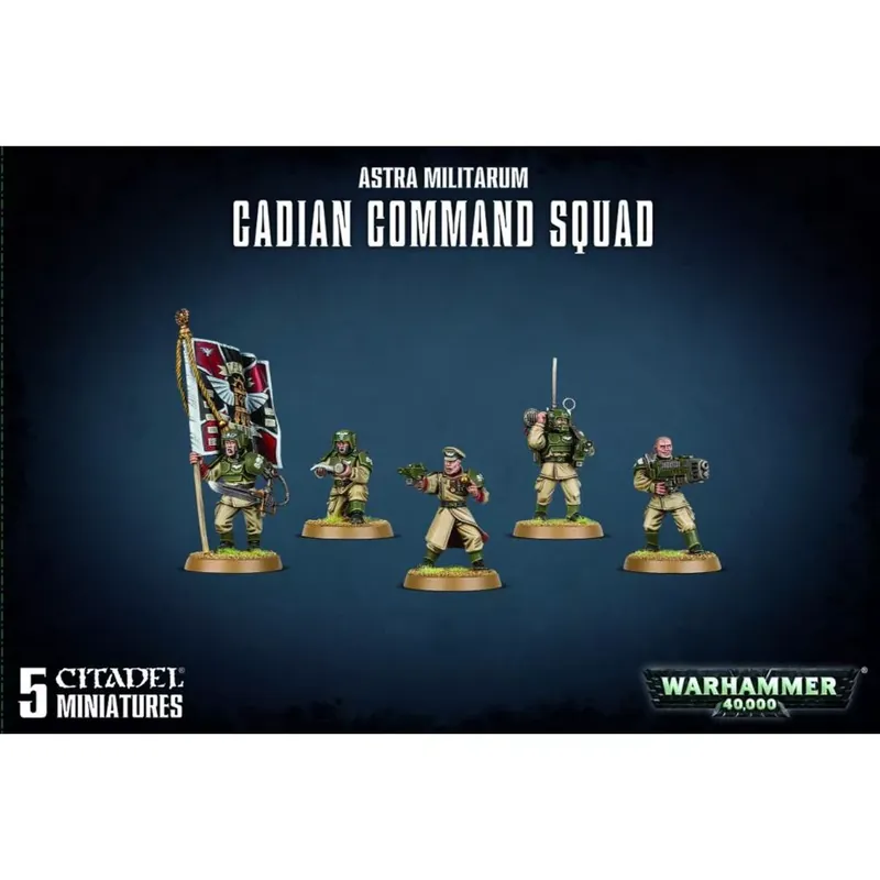 Astra Militarum Cadian Command Squad minifigurák Azonnali szállítás