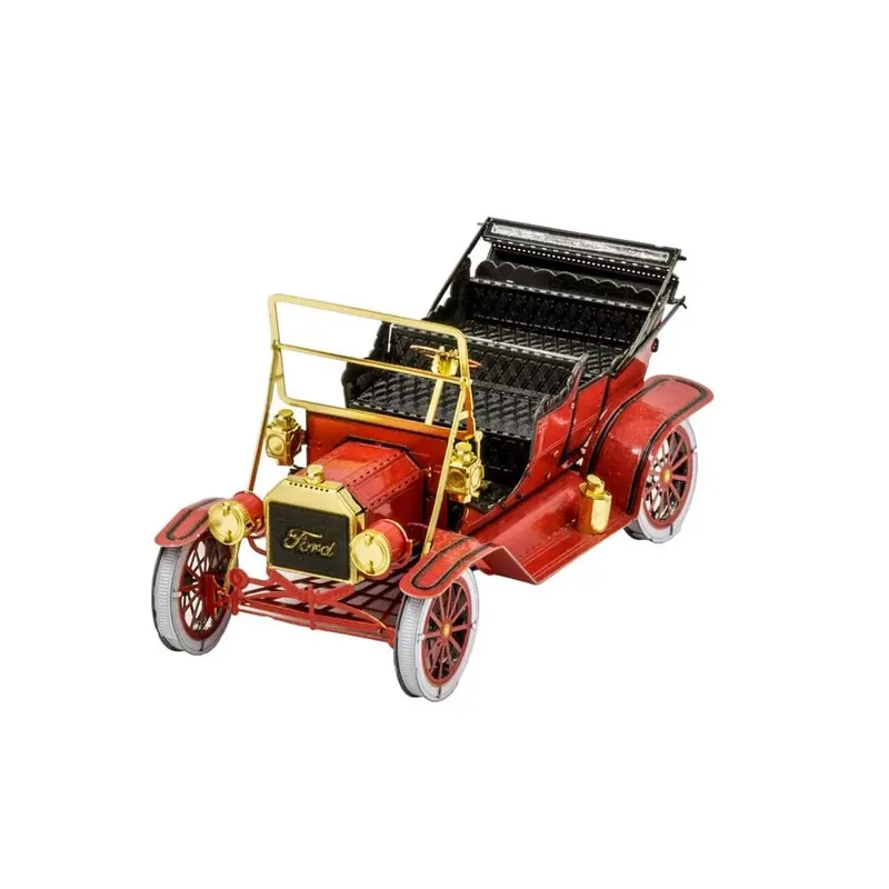 Metal Earth 1908-as piros Ford T-modell - lézervágott acél makettező szett Csak ma