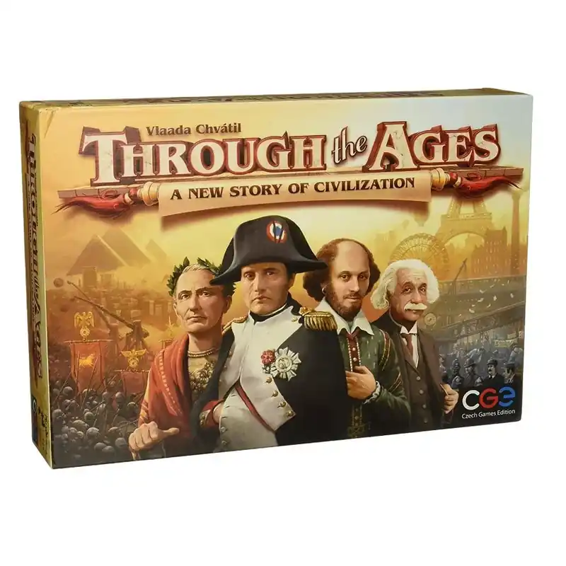 Azonnali szállítás Through the Ages A New Story of Civilization társasjáték, angol nyelvű