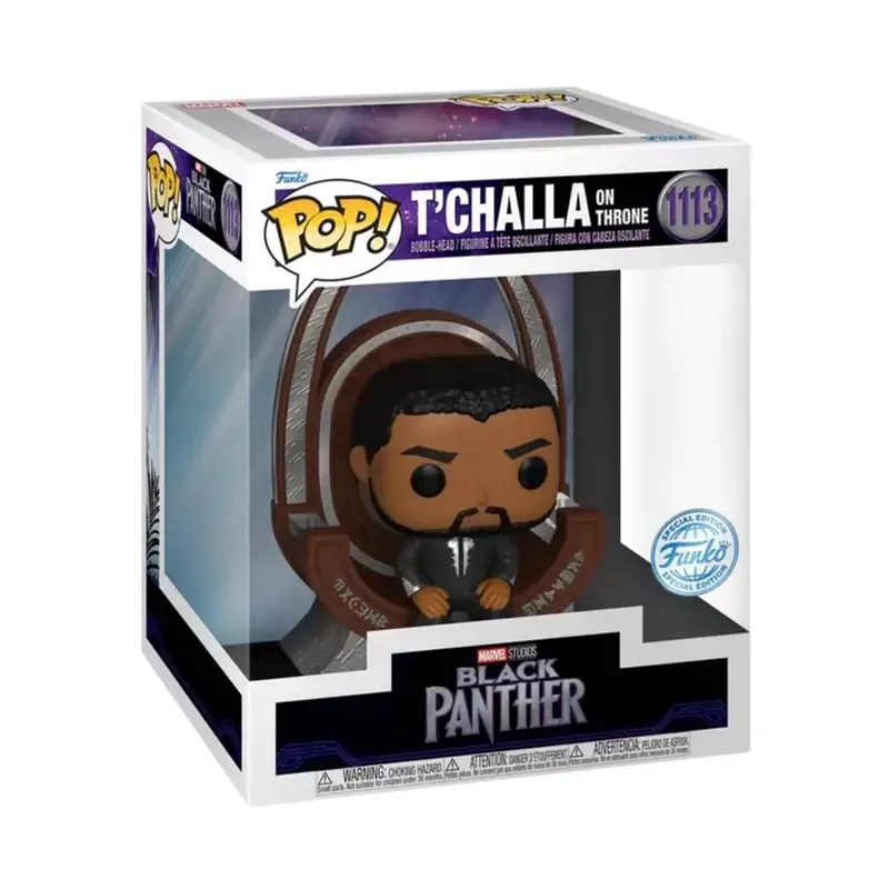 Funko Pop! Deluxe Marvel Black Panther - T’Challa on Throne figura 1113 Olcsóbb