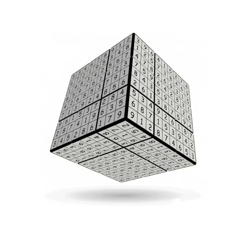 V-Cube 3x3 versenykocka-egyenes forma, V-udoku minta (matrica nélküli) Alacsony ár
