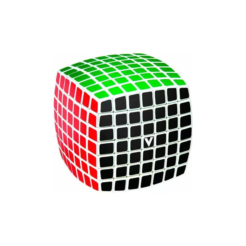 Utolsó esély V-CUBE 7x7 versenykocka- fehér alapszín, lekerekített forma