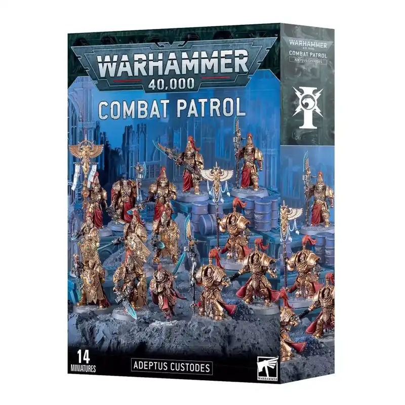 Warhammer 40000 Combat Patrol Adeptus Custodes minifigurák Rendeld meg most