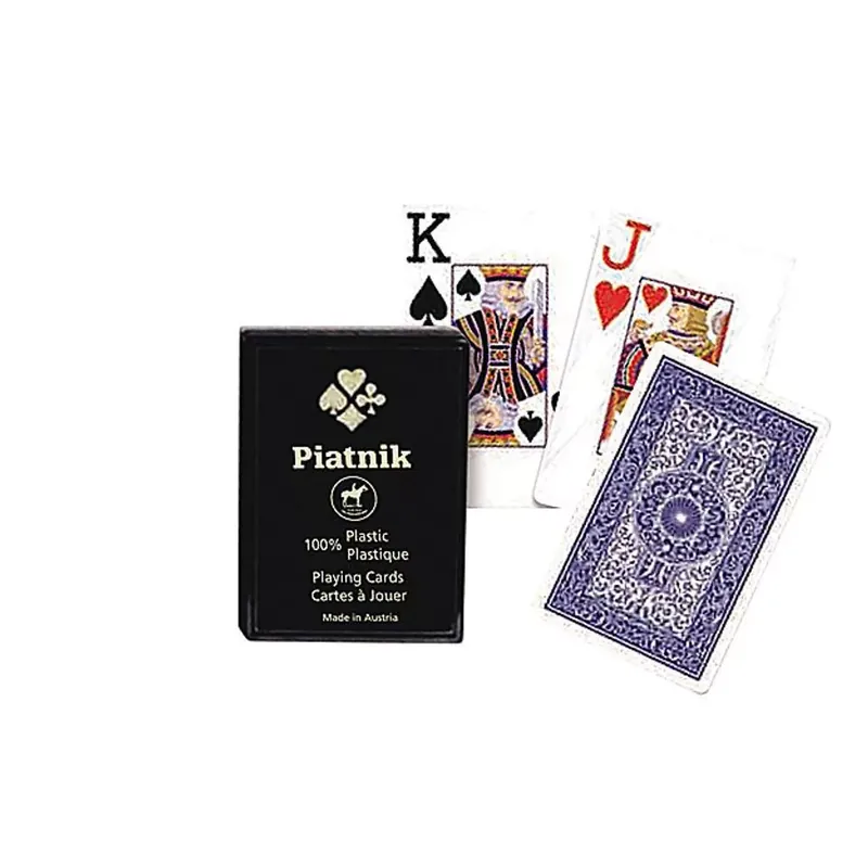 Újdonság Piatnik plasztik póker kártya 4 indexes, műanyag dobozos