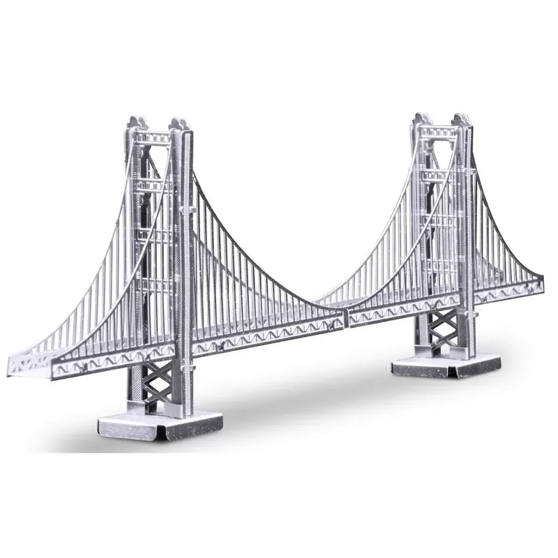 Vedd meg online Metal Earth Golden Gate híd - lézervágott acél makettező szett