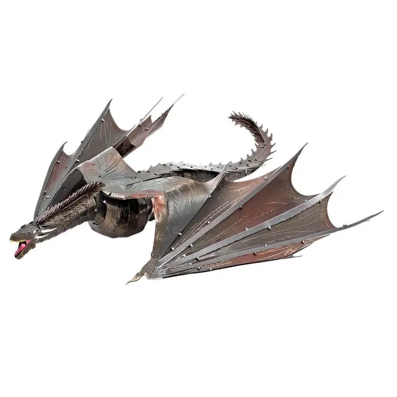 Kihagyhatatlan ajánlat Metal Earth ICONX Trónok harca Drogon - nagyméretű lézervágott acél makettező szett