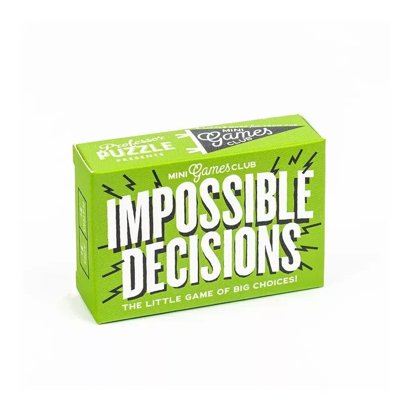 Gyors szállítás PP Matchbox kártyajáték - Impossible decisions, angol