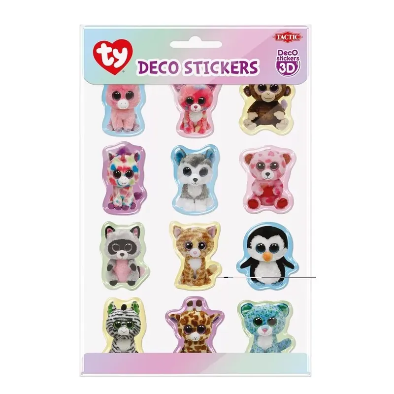 Ne maradj le TY Beanie Boos Stickers - 3D dekorációs matrica szett