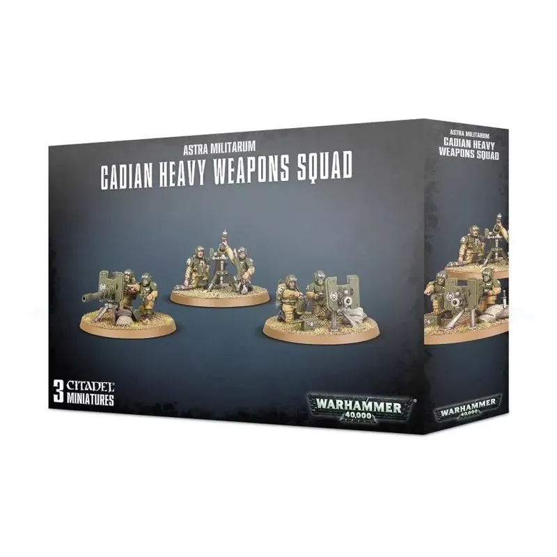 Astra Militarum Cadian Heavy Weapon Squad minifigurák Árengedmény