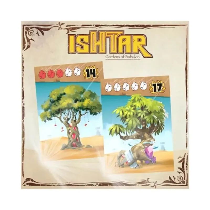 Árcsökkenés Ishtar Gardens of Babylon angol nyelvű társasjáték promóciós kártyák