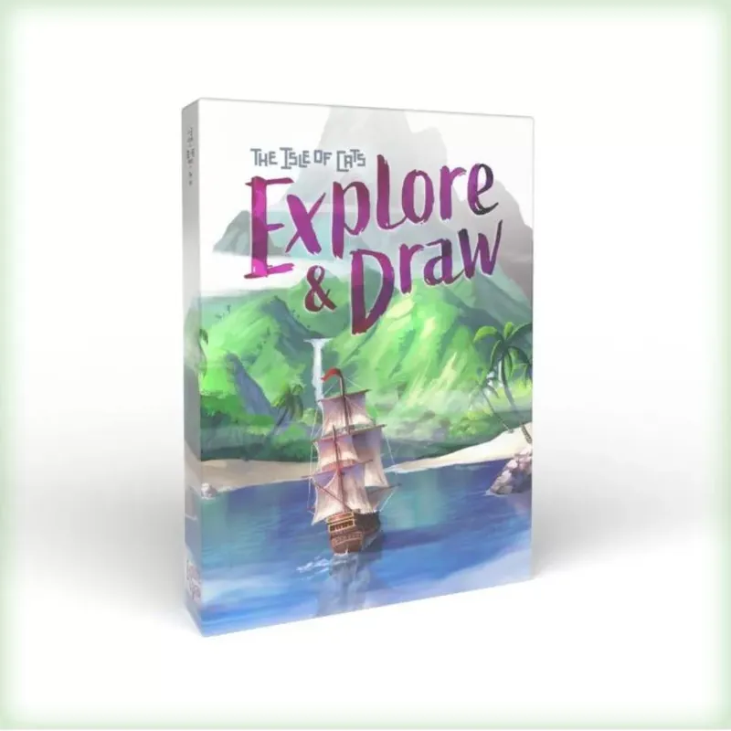 Expressz kézbesítés Isle of Cats Explore & Draw társasjáték, angol nyelvű