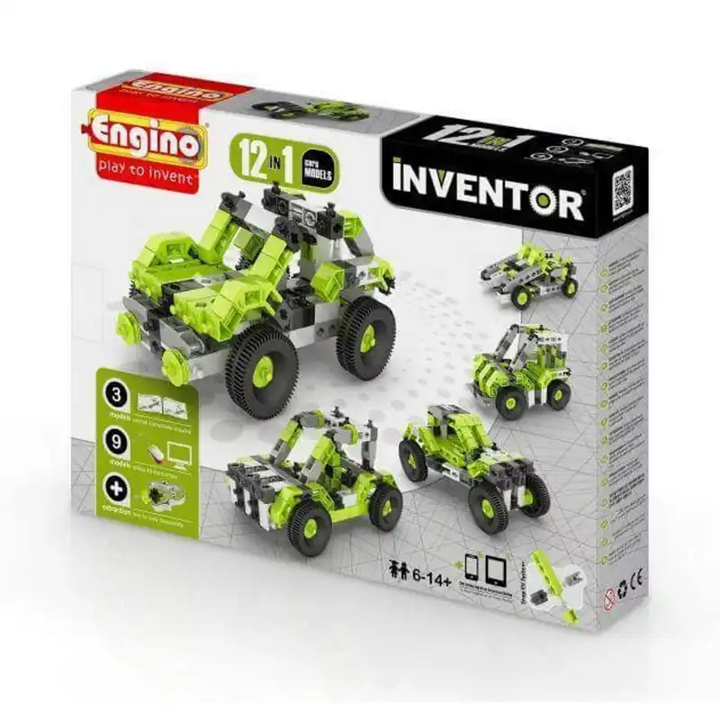 Ne maradj le Engino Stem Heroes, Inventor Autók 12 in 1 építőjáték