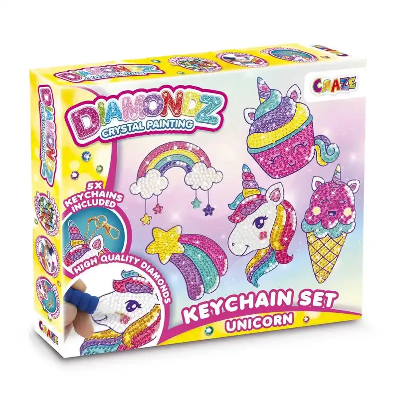 Craze DIAMONDZ - Unikornis kulcstartó szett Olcsó