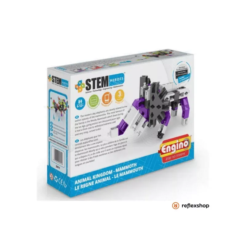 Nézd meg most Engino Stem Heroes, Állatvilág Mamut építőjáték