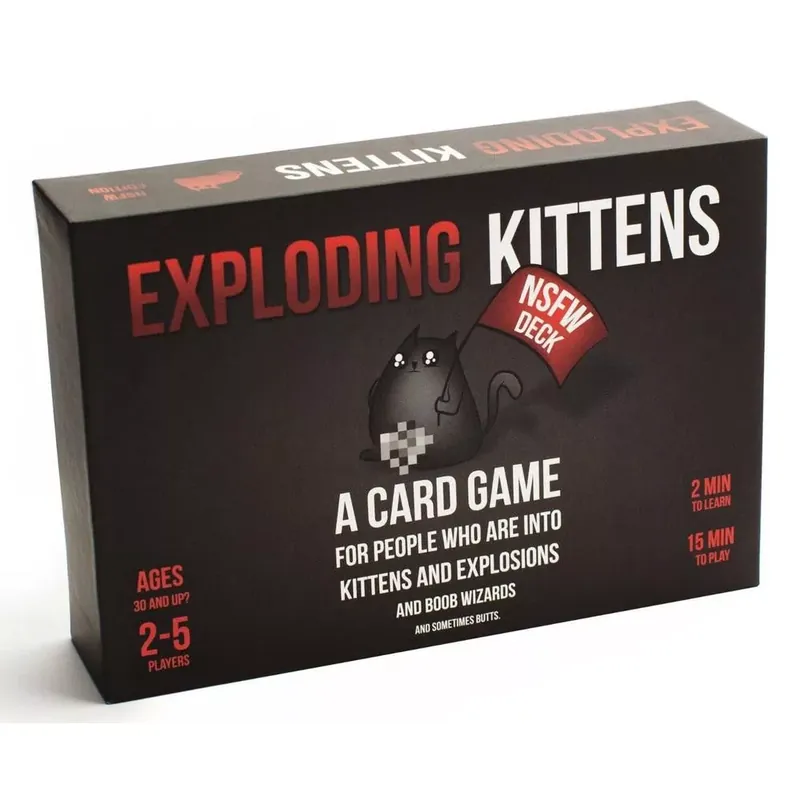 Kiárusítás Exploding Kittens NSFW társasjáték, angol nyelvű