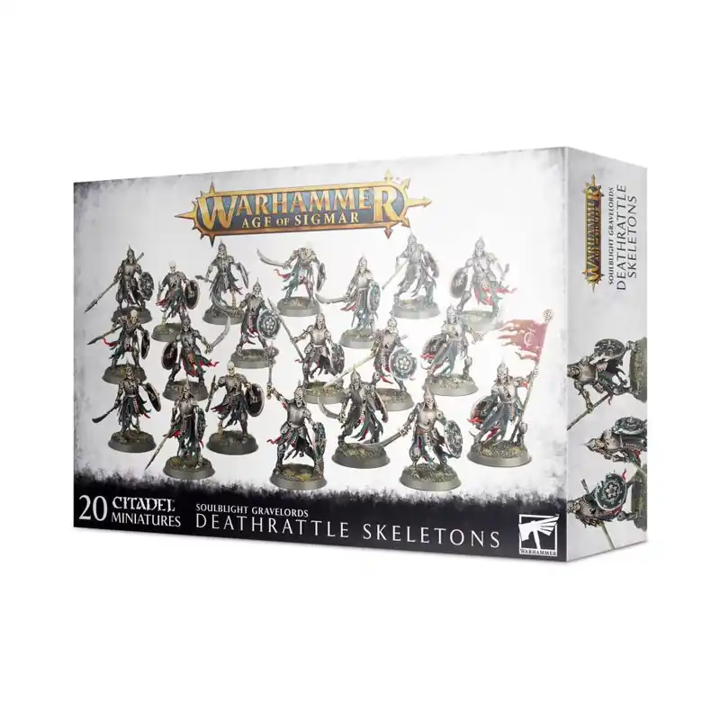 Árcsökkenés Soulblight Gravelords Deathrattle Skeletons minifigurák