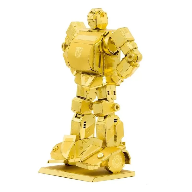 Gyors kiszállítás Metal Earth Transformers Bumblebee arany - lézervágott acél makettező szett