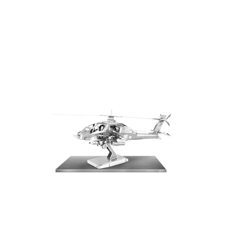 Metal Earth Boeing AH-64 Apache helikopter - lézervágott acél makettező szett Szuper akció