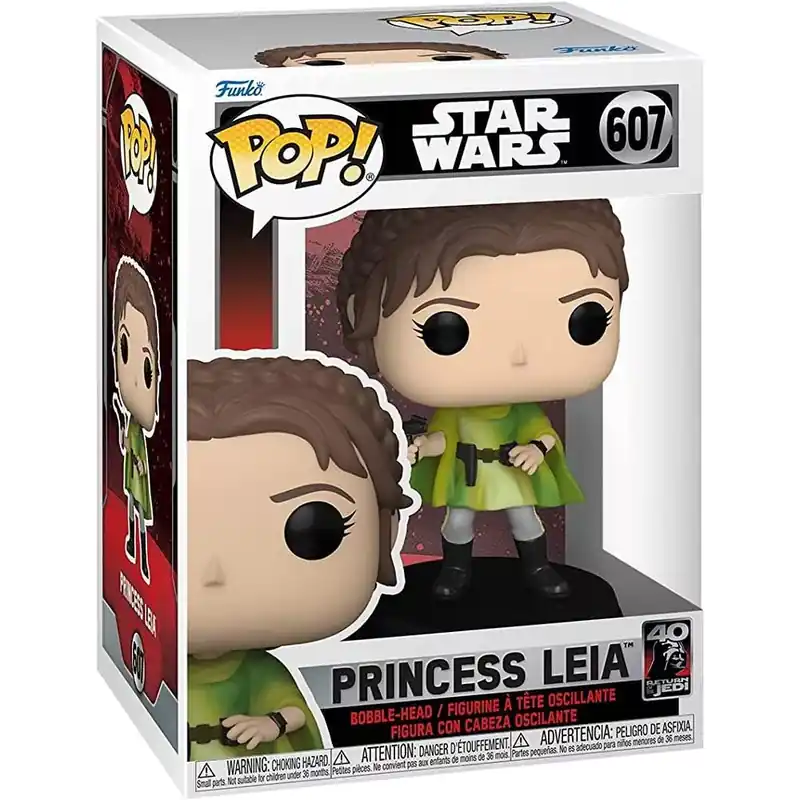 Funko POP! Star Wars Return of the Jedi 40th - Leia (BH) figura 607 Azonnali szállítás