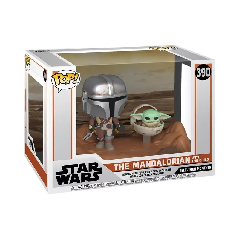 Funko POP! Moment The Mandalorian - The Mandalorian and Child figura 390 Csak ma