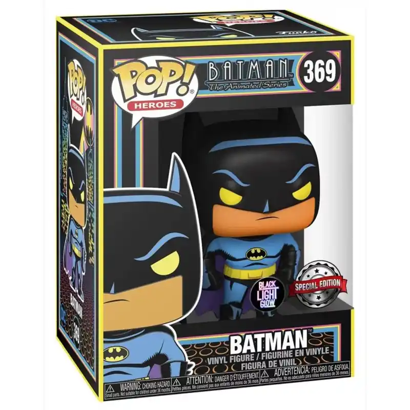 Azonnali szállítás Funko POP! Heroes DC - Batman (Black Light) figura 369