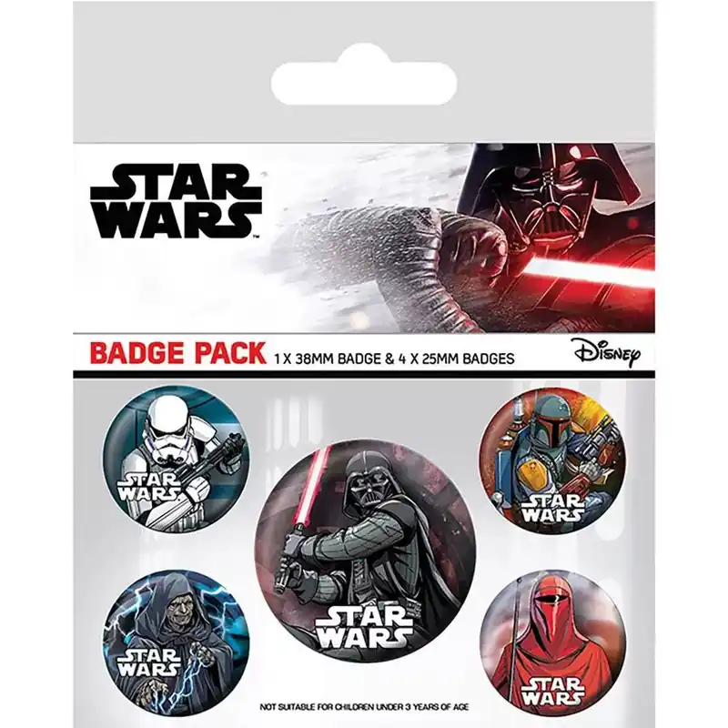 Legkelendőbb Star Wars (Dark Side) kitűző szett