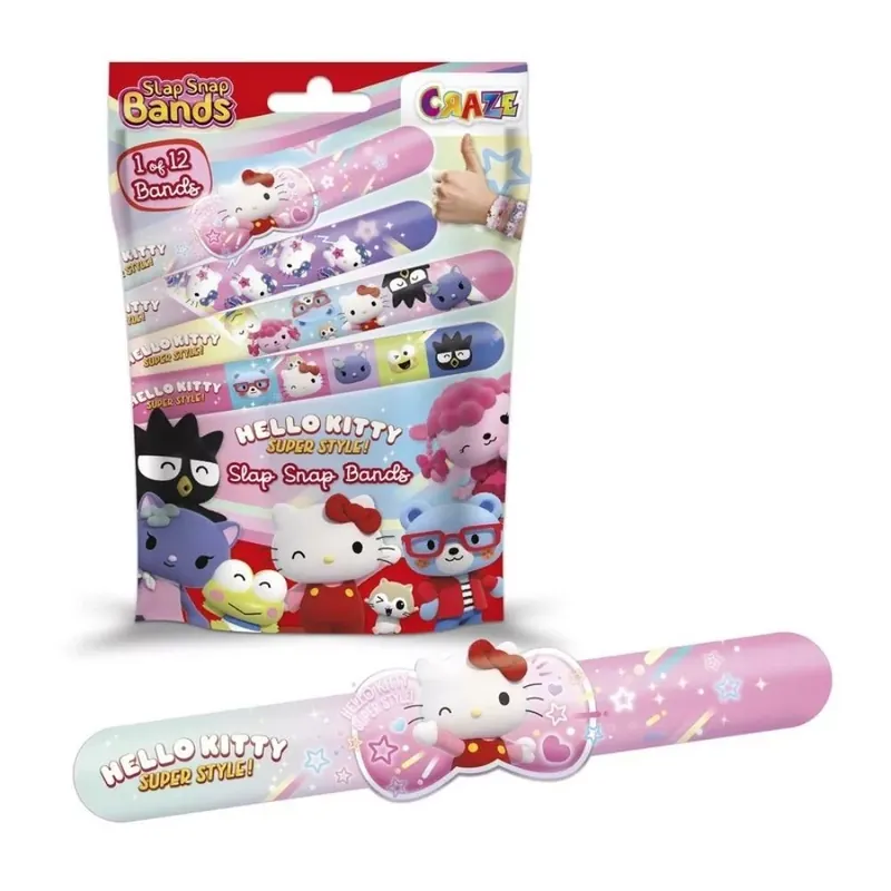 Gyors kiszállítás Craze SLAP SNAP BANDS - Hello Kitty