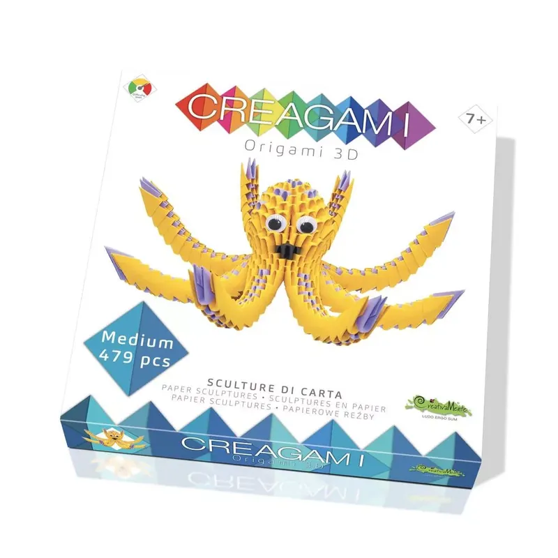 Újdonság Creagami -3D origami készlet, Polip (közepes)