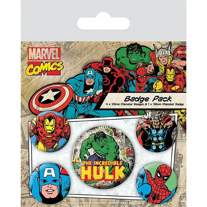 MARVEL COMICS (HULK) kitűző szett Vedd meg most