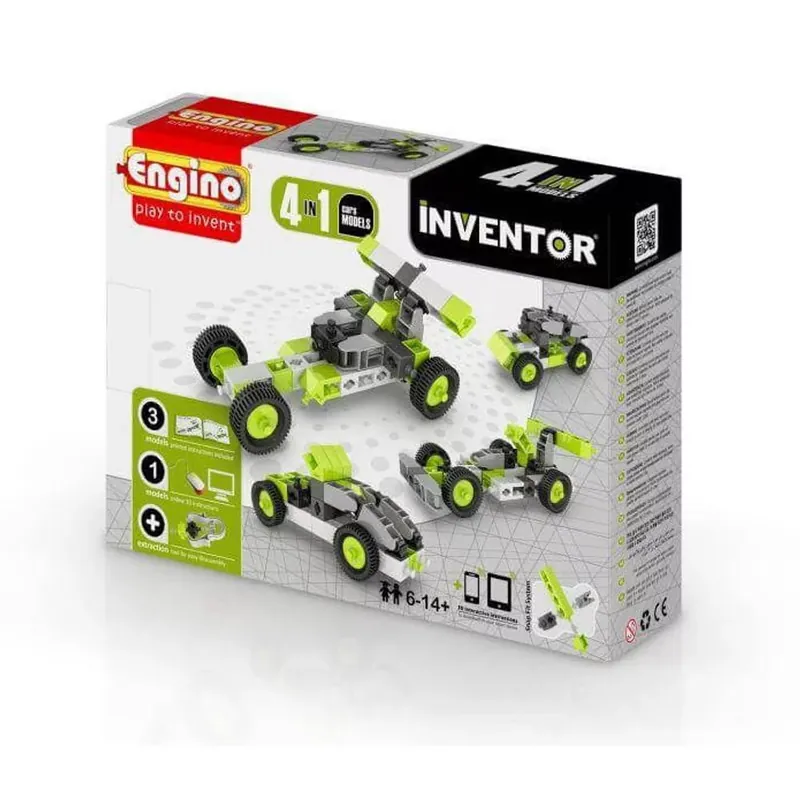 Vedd meg online Engino Stem Heroes, Inventor Autók 4 in 1 építőjáték