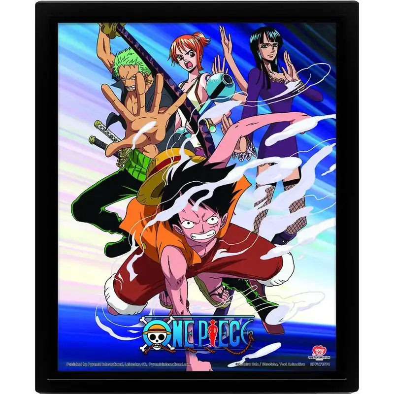One Piece (STRAW HAT PIRATES ASSAULT) keretezett poszter Végkiárusítás