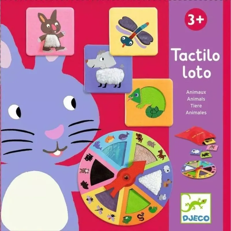 Biztonságos vásárlás Djeco Tapintható állatok - Tactilo - Lotto animals - Társasjáték