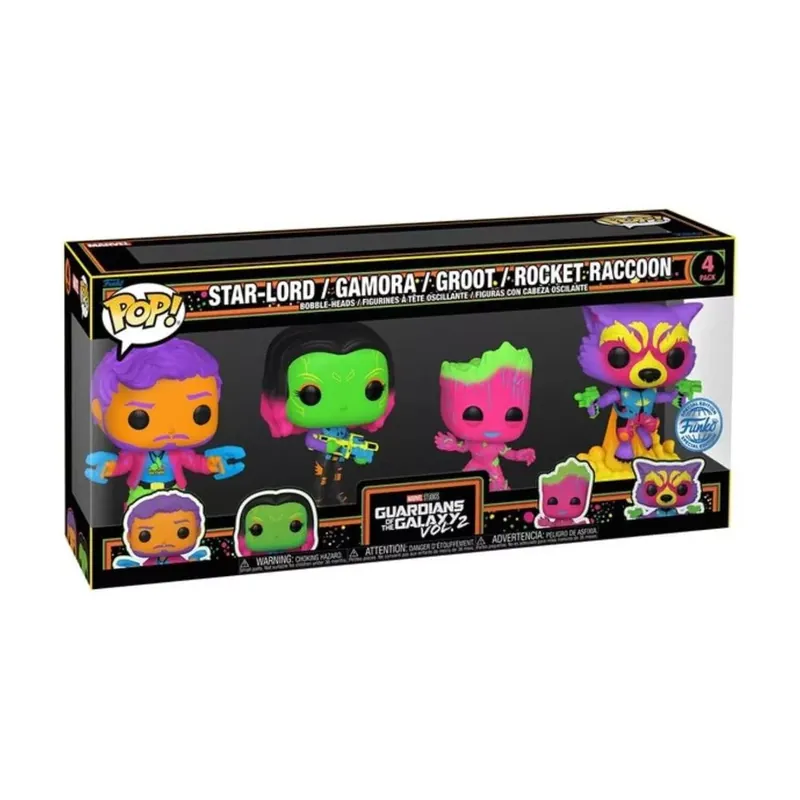 Funko POP! 4-Pack Marvel Guardians of the Galaxy Vol2 - Star-Lord / Gamora / Groot / Rocket Raccoon figura Rendeld meg most